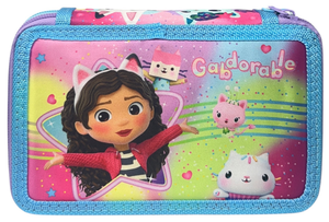 Astuccio 3 Zip Scuola Gabby's Dollhouse Multiscomparto Portacolori Giotto - 1004e4229