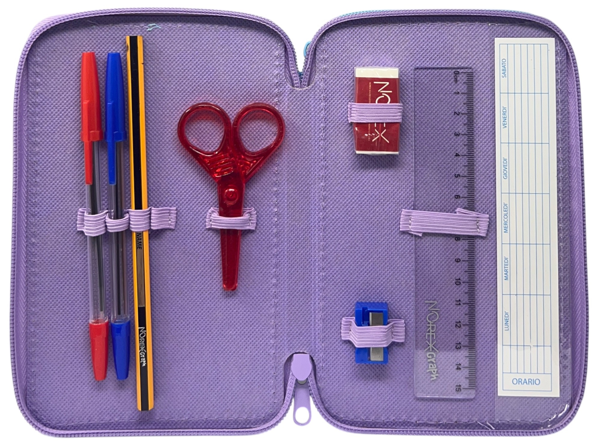 Astuccio 3 Zip Scuola Gabby's Dollhouse Multiscomparto Portacolori Giotto - 1004e4229
