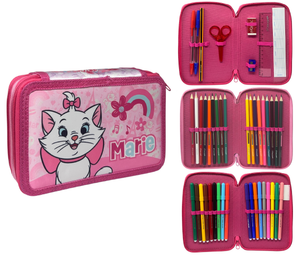 Astuccio 3 Zip Scuola Marie gli Aristogatti DISNEY Multiscomparto Portacolori Giotto - 564802
