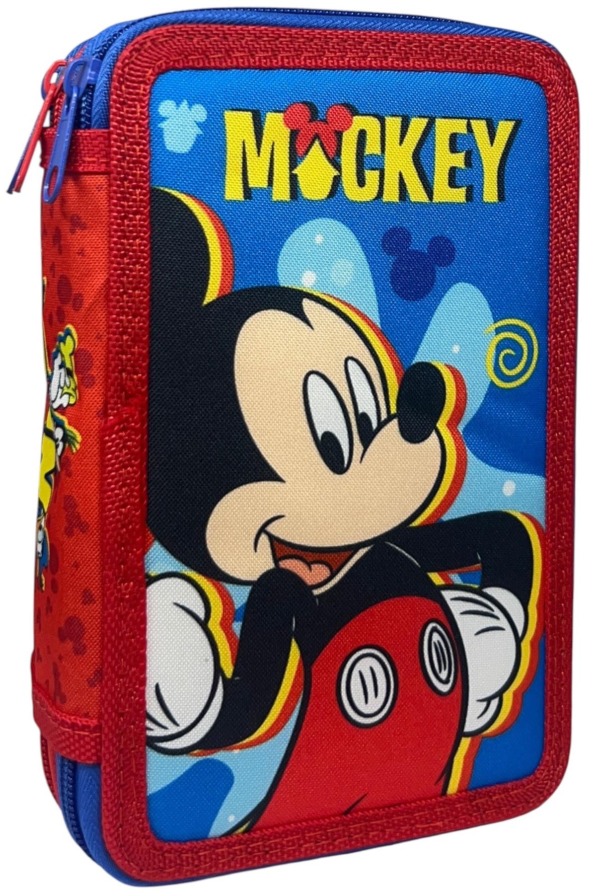 Astuccio 3 Zip Scuola Topolino DISNEY Multiscomparto Portacolori Giotto - 564796