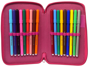 Astuccio 3 Zip Scuola Minnie Mouse DISNEY Multiscomparto Portacolori Giotto - 564798