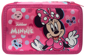 Astuccio 3 Zip Scuola Minnie Mouse DISNEY Multiscomparto Portacolori Giotto - 564798