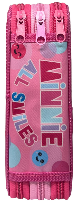 Astuccio 3 Zip Scuola Minnie Mouse DISNEY Multiscomparto Portacolori Giotto - 564798