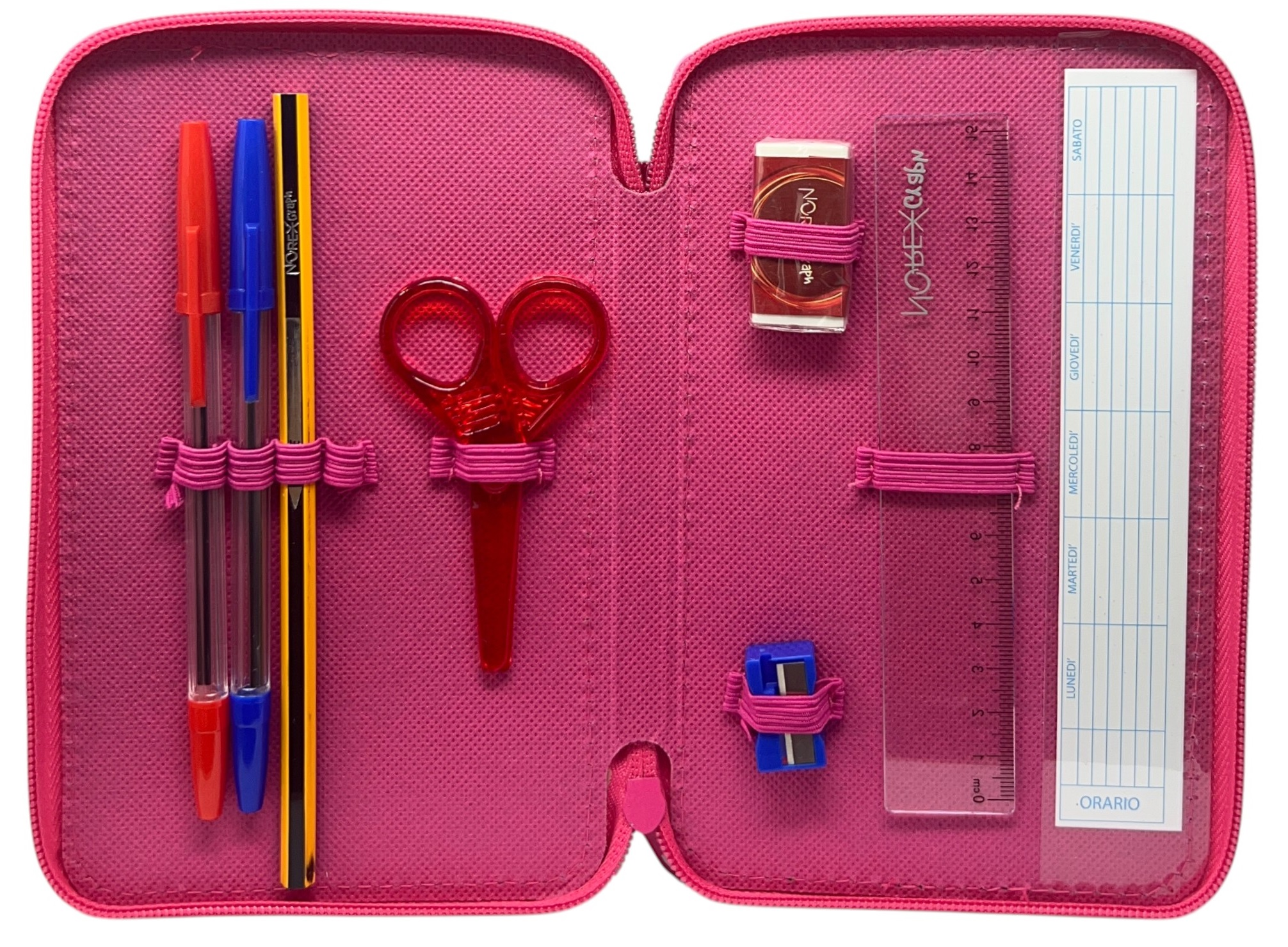 Astuccio 3 Zip Scuola Principesse DISNEY Multiscomparto Portacolori Giotto - 564799