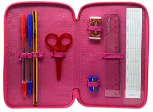 Astuccio 3 Zip Scuola Principesse DISNEY Multiscomparto Portacolori Giotto - 564799