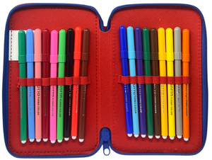 Astuccio 3 Zip Scuola Spiderman MARVEL Multiscomparto Portacolori Giotto - 508509