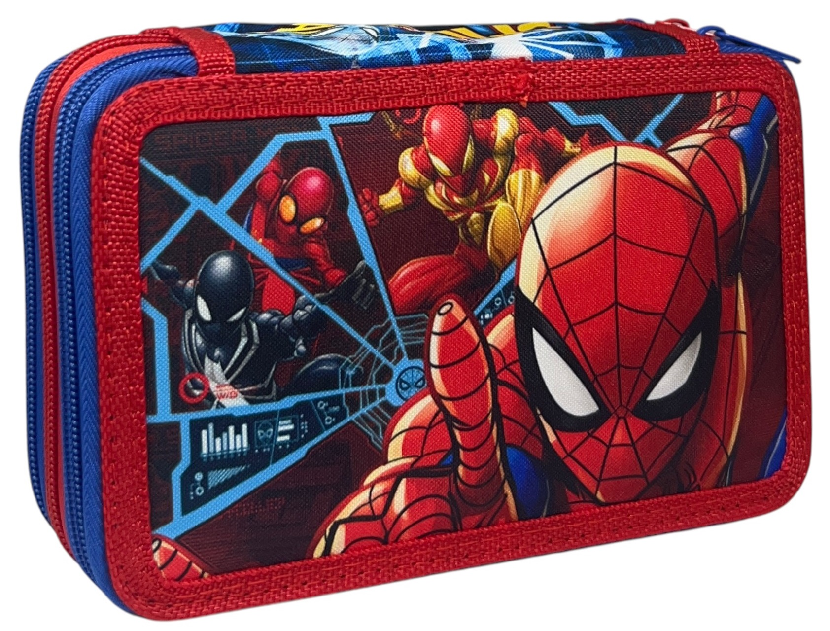 Astuccio 3 Zip Scuola Spiderman MARVEL Multiscomparto Portacolori Giotto - 508509