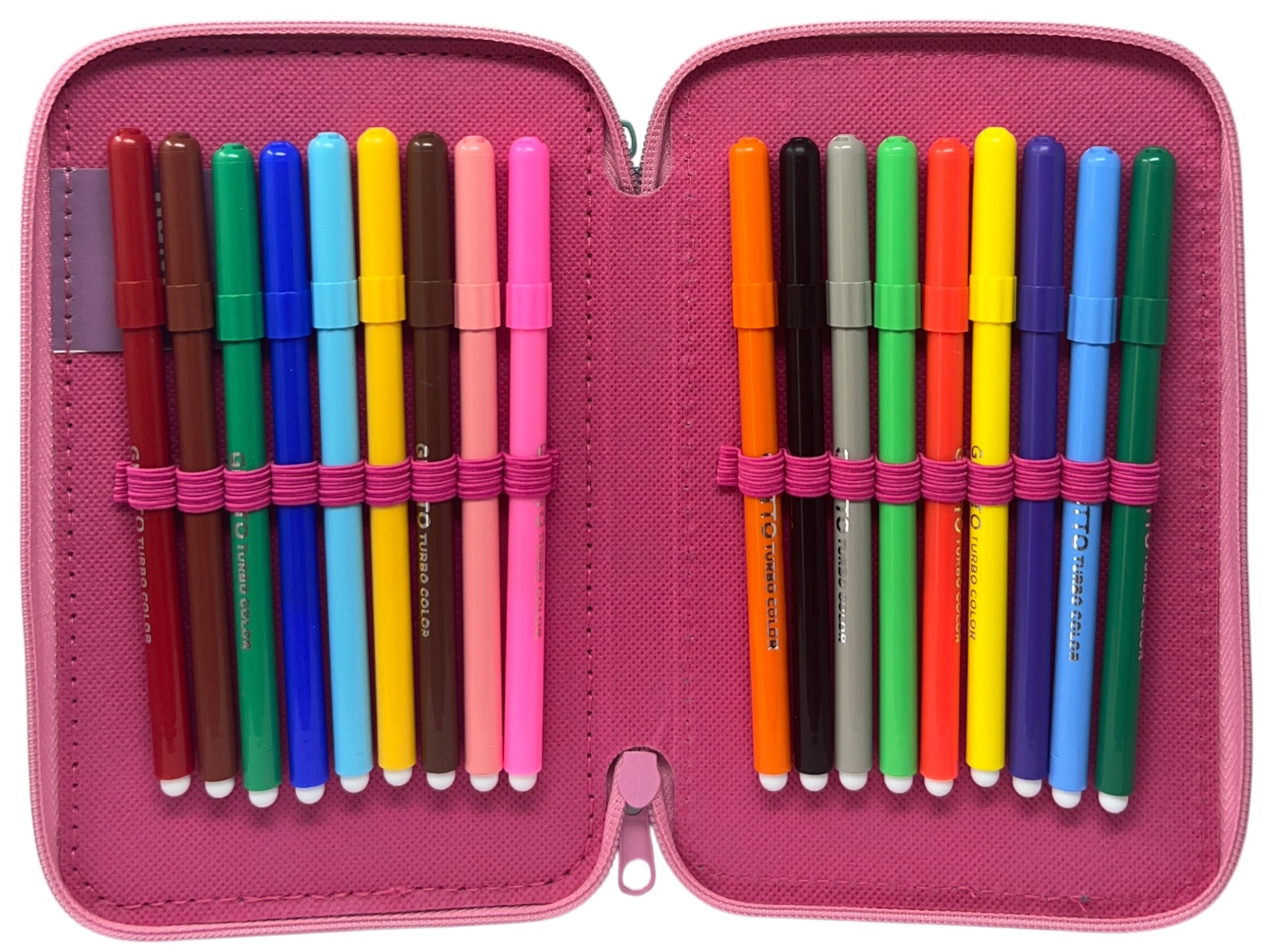 Astuccio 3 Zip Scuola Stitch e Angel DISNEY Multiscomparto Portacolori Giotto - 564801