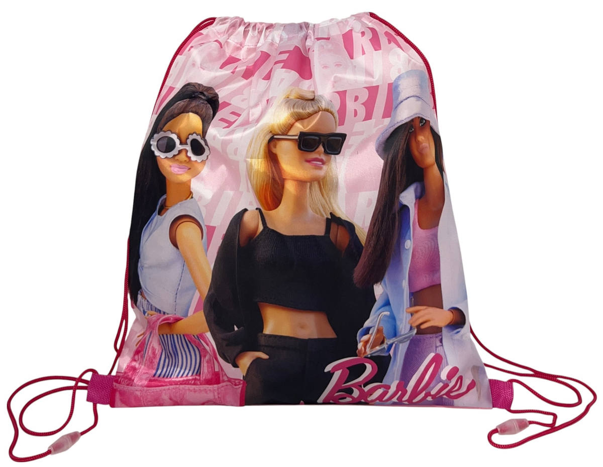 Sacca Barbie Borsa Sportiva Tempo Libero con Chiusura a Coulisse 40x35 CM -  Bar24-2070