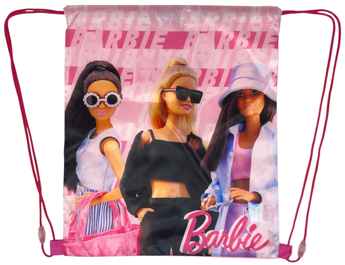 Sacca Barbie Borsa Sportiva Tempo Libero con Chiusura a Coulisse 40x35 CM -  Bar24-2070
