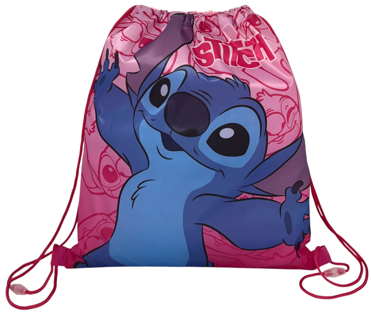 Sacca Stitch DISNEY Borsa Sportiva Tempo Libero con Chiusura a Coulisse 40x35 CM -  Lil36-0785