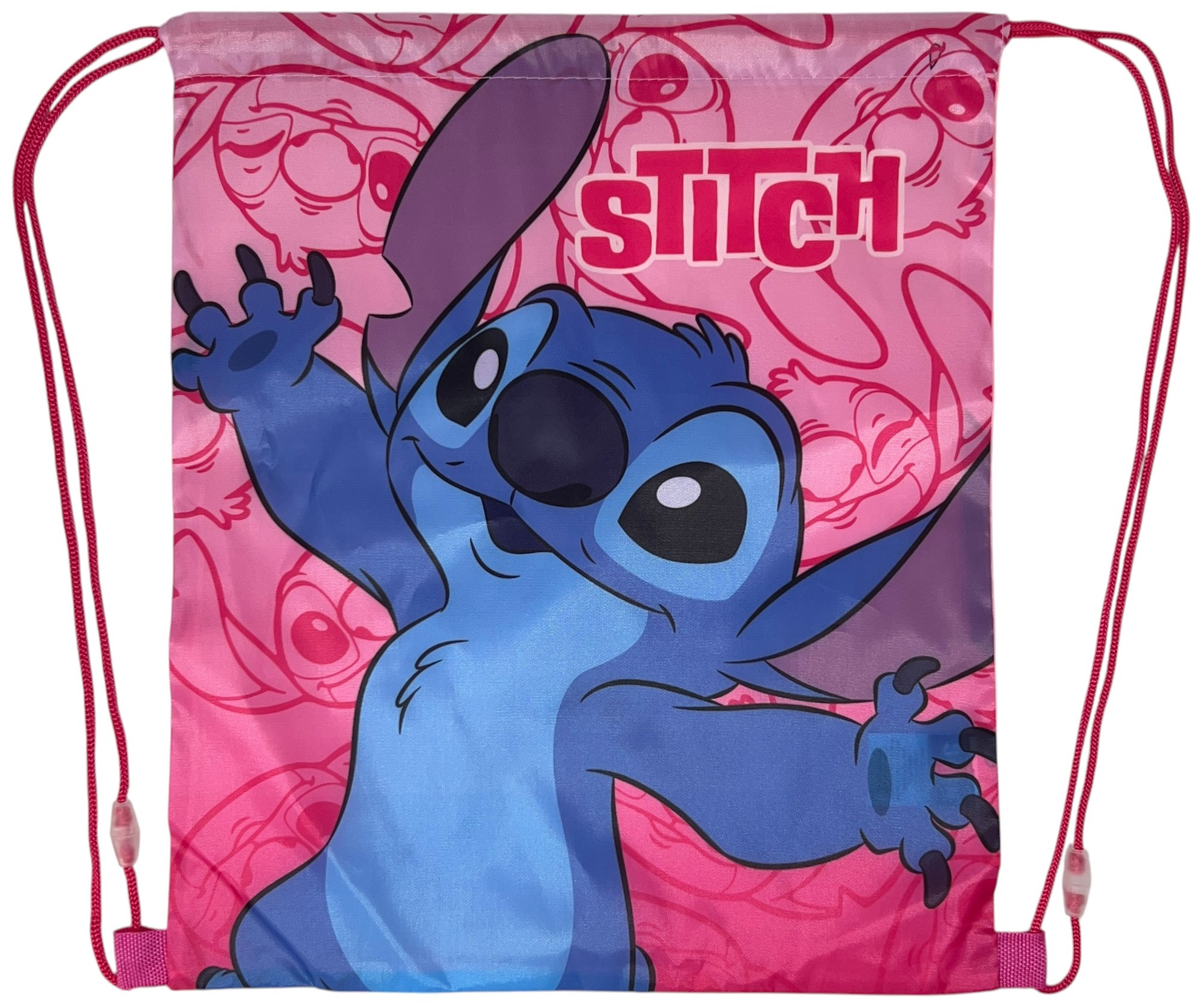Sacca Stitch DISNEY Borsa Sportiva Tempo Libero con Chiusura a Coulisse 40x35 CM -  Lil36-0785