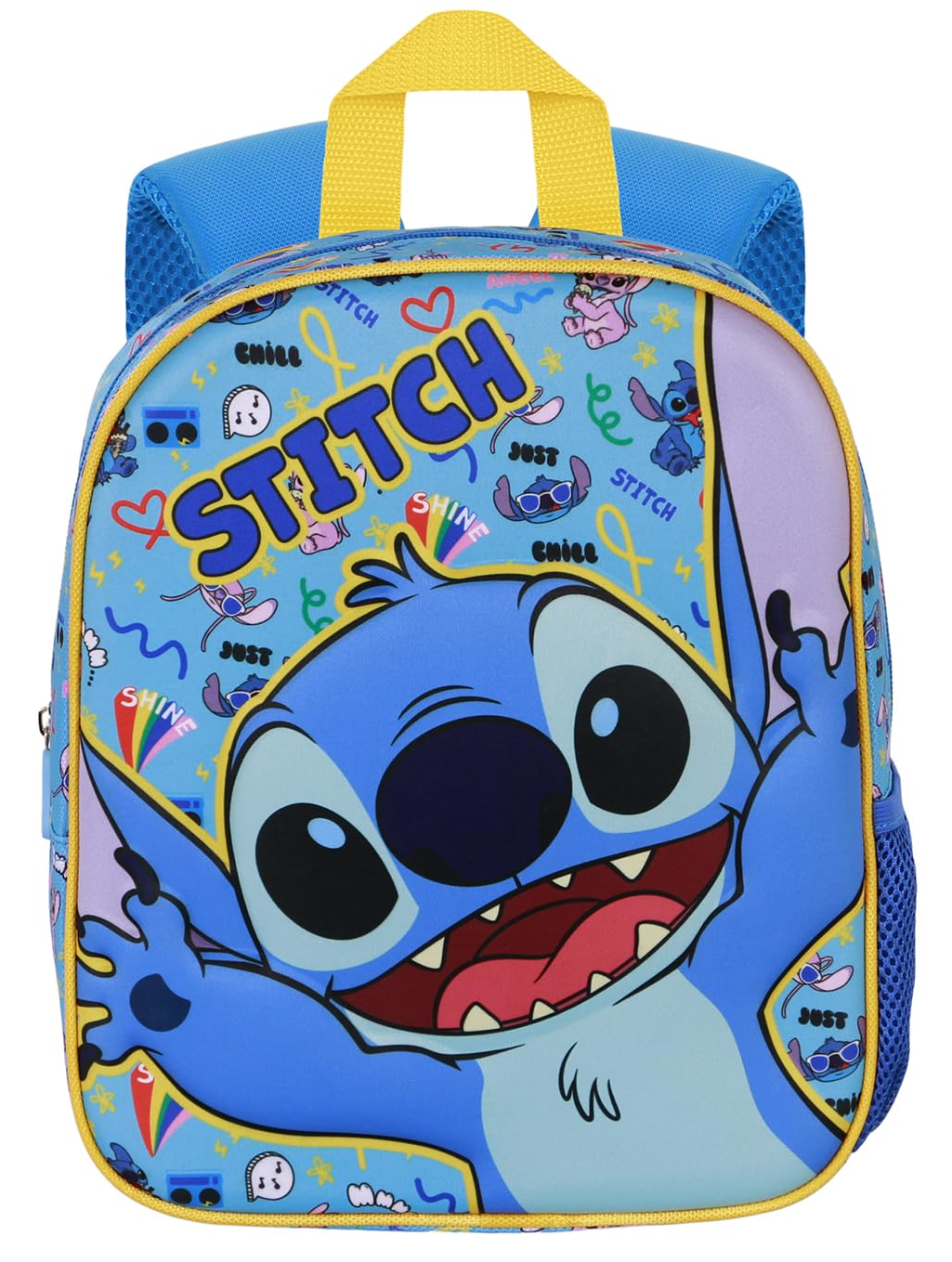Zaino Asilo 3d Stitch Blu DISNEY Borsa 31 CM per Scuola Materna O Tempo Libero - 07669