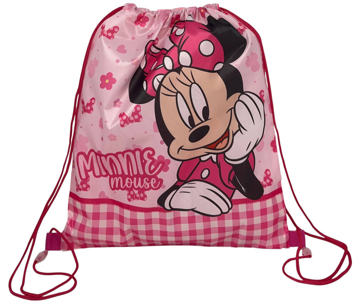 Sacca Minnie DISNEY Borsa Sportiva Tempo Libero con Chiusura a Coulisse 40x35 CM -  Min36-0787