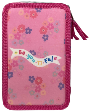 Astuccio Scuola Principesse DISNEY Multiscomparto 3 Zip Penna Papermate Pennarelli Giotto - Pr1192