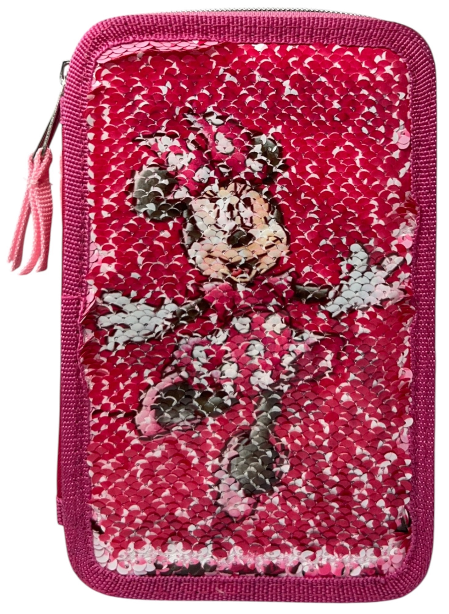 Astuccio Scuola Minnie DISNEY Multiscomparto 3 Zip Paillettes Reversibili Pennareli Giotto - Min1225