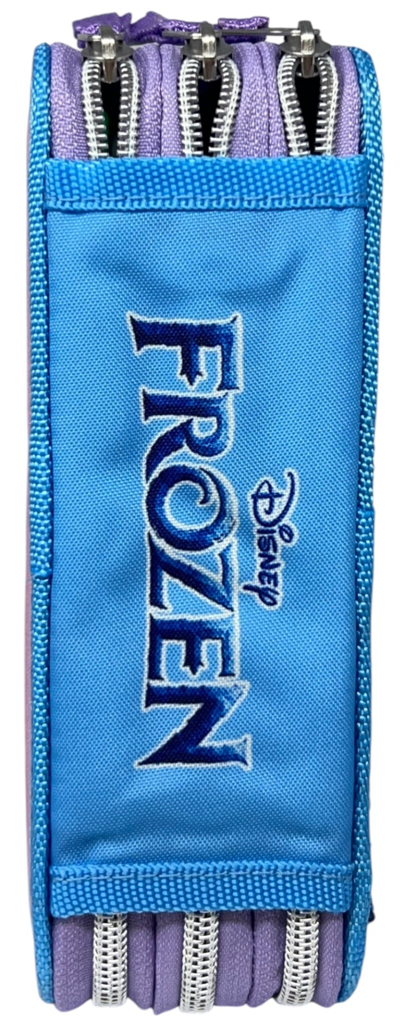 Astuccio Scuola Frozen DISNEY Multiscomparto 3 Zip Paillettes Reversibili Pennareli Giotto - Fr1225