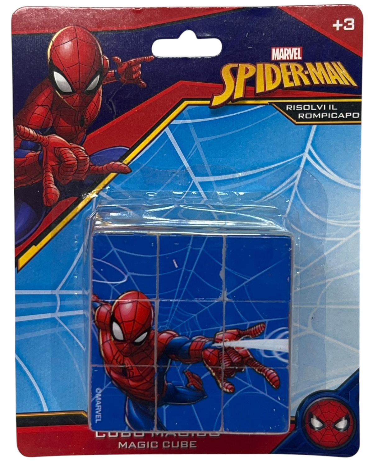 Cubo Magico Spiderman MARVEL Cubo di Rubik Puzzle 6x6x6cm - Sp0872