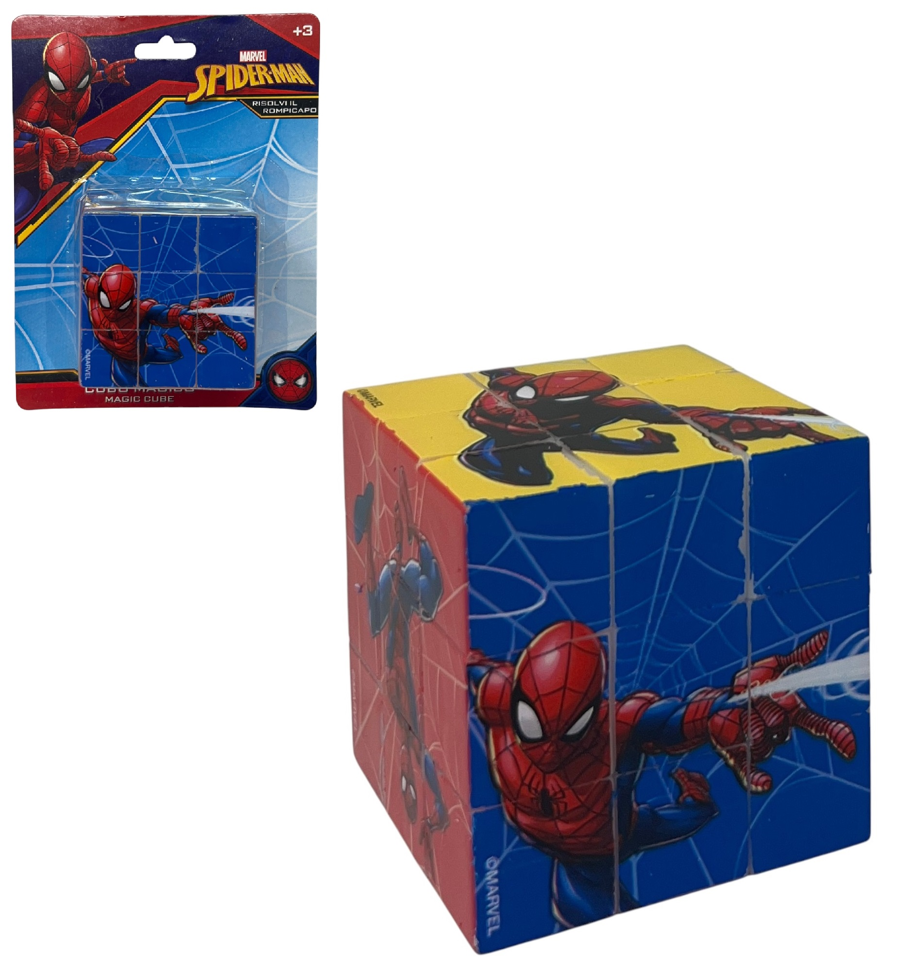 Cubo Magico Spiderman MARVEL Cubo di Rubik Puzzle 6x6x6cm - Sp0872