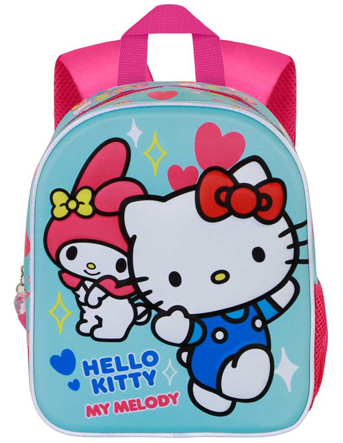 Zaino Asilo 3d Hello Kitty e My Melody Sanrio Borsa 31 CM per Scuola Materna O Tempo Libero - 08329