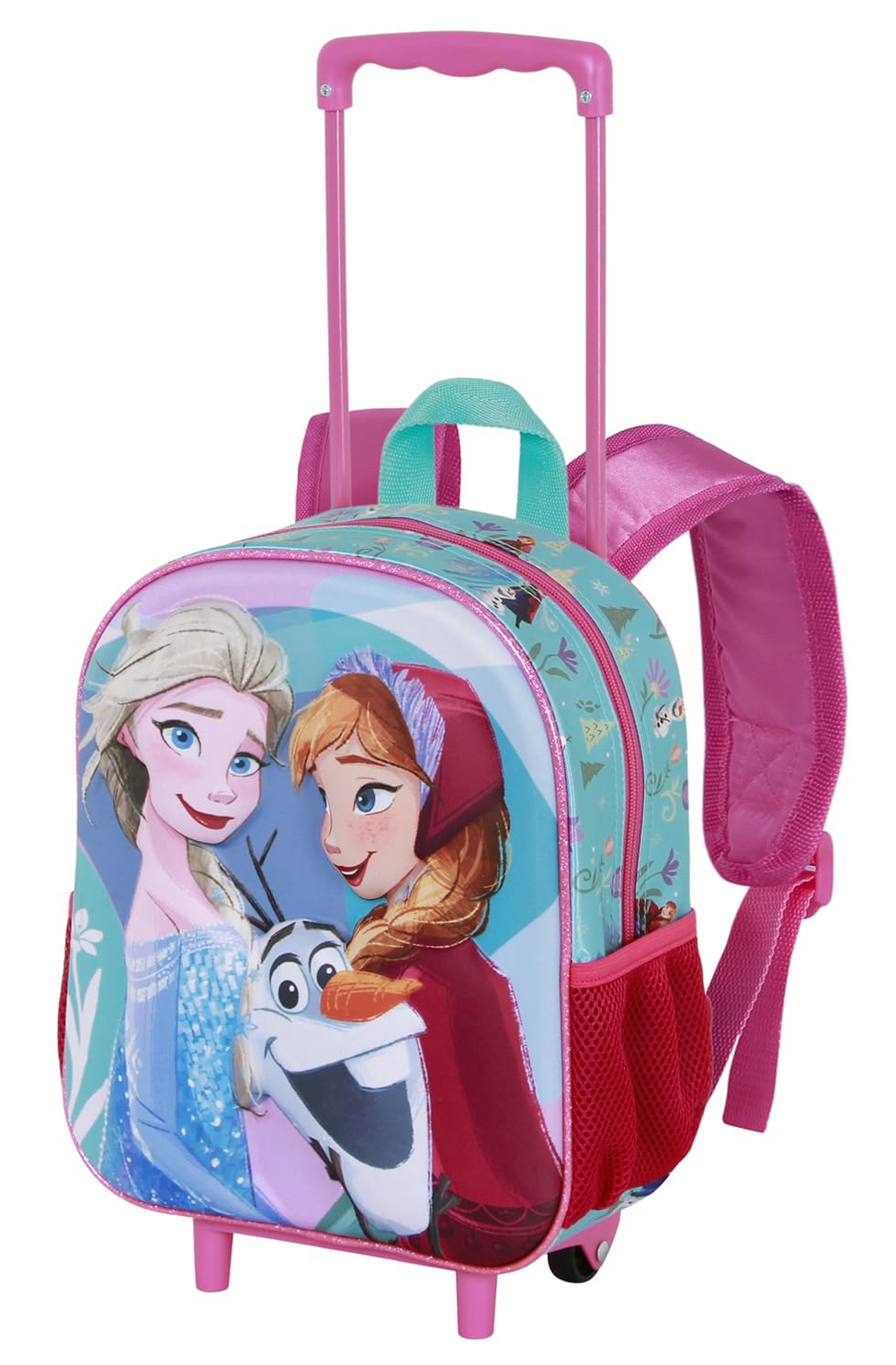 Zaino Asilo Trolley 3d Frozen DISNEY Zainetto 34 CM con Carrello per Scuola Materna - 08490