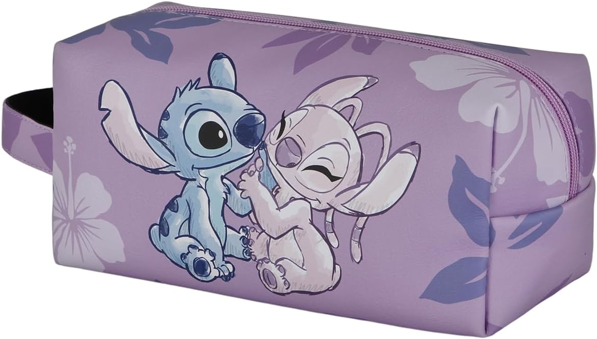 Beauty da Viaggio Stitch e Angel DISNEY Borsa da Toilettes Adattabile Al Trolley 27 CM - 06865
