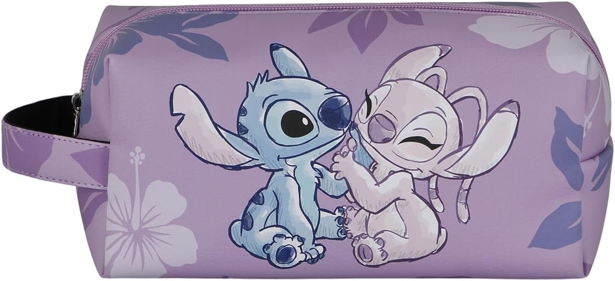 Beauty da Viaggio Stitch e Angel DISNEY Borsa da Toilettes Adattabile Al Trolley 27 CM - 06865