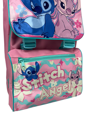 Zaino Estensibile Ergonomico Stitch e Angel DISNEY 42 Cm. Borsa Scuola Primaria - 1111342338