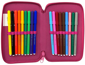 Astuccio 3 Zip Scuola Hello Kitty Multiscomparto Portacolori Giotto - 1004e4230