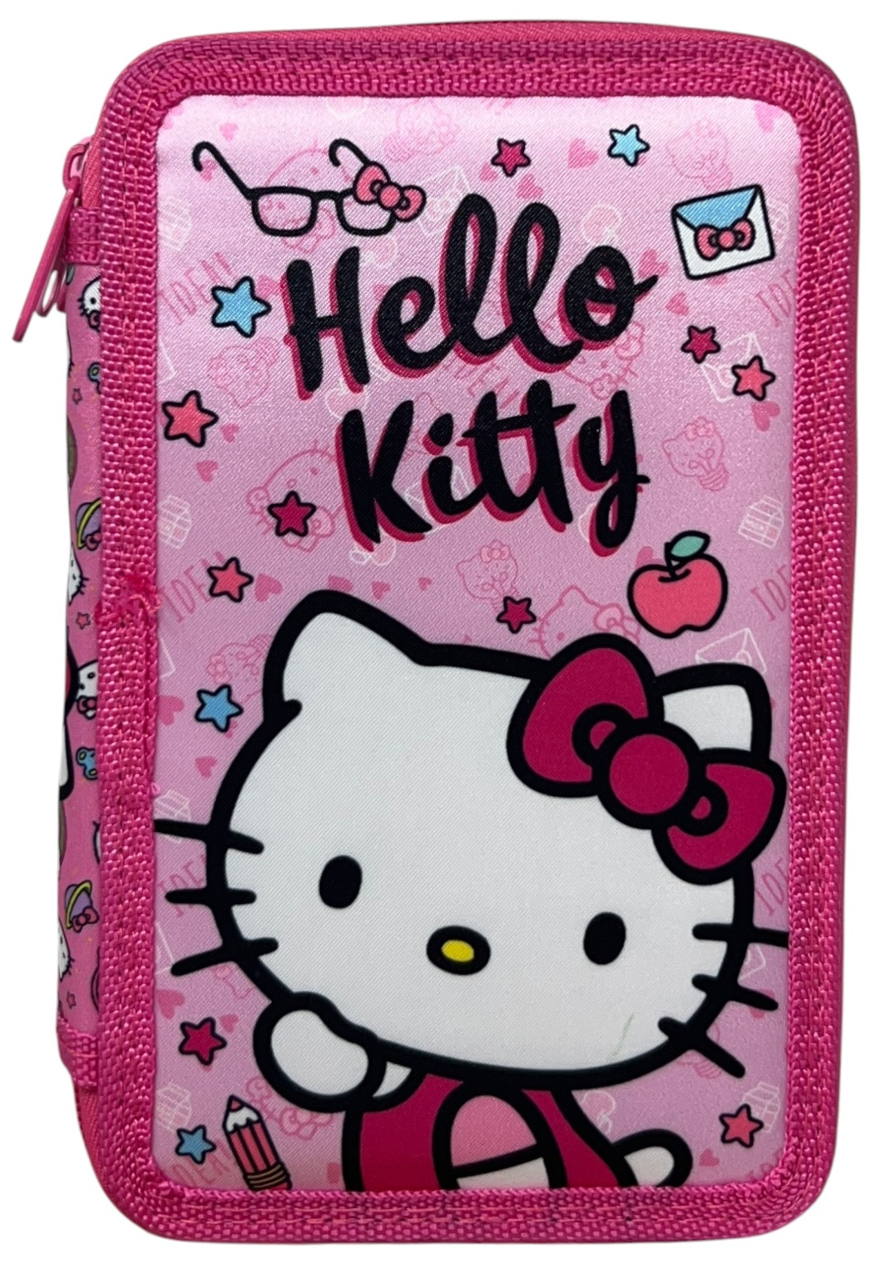 Astuccio 3 Zip Scuola Hello Kitty Multiscomparto Portacolori Giotto - 1004e4230