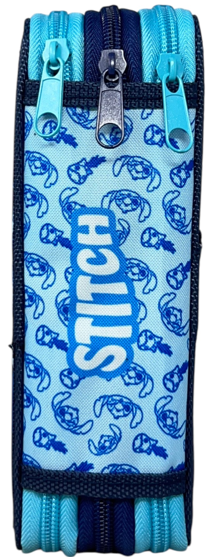 Astuccio Multiscomparto Stitch Blu DISNEY 3 Zip per la Scuola Portacolori Giotto - 000565228