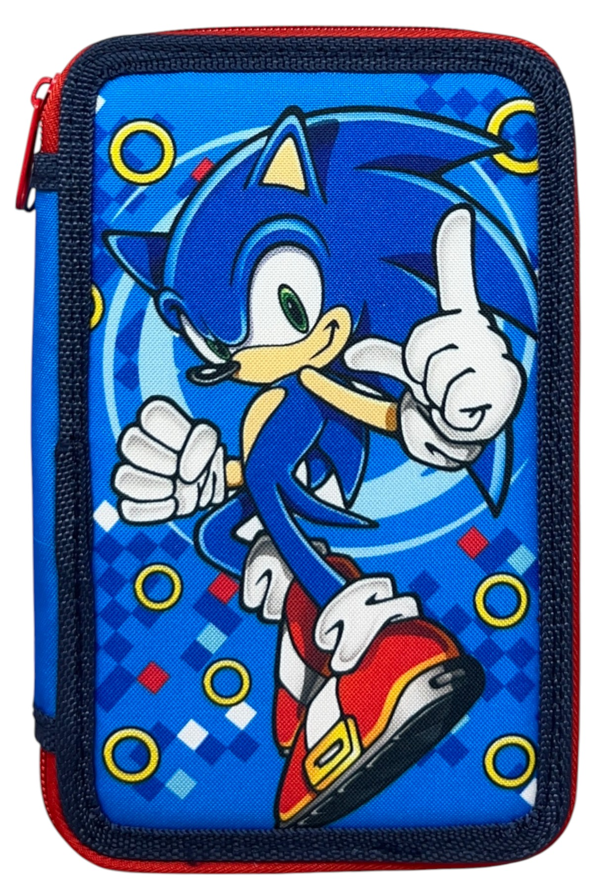 Astuccio Multiscomparto Sonic the Hedgehog 3 Zip per la Scuola Portacolori Giotto - Son36-5337