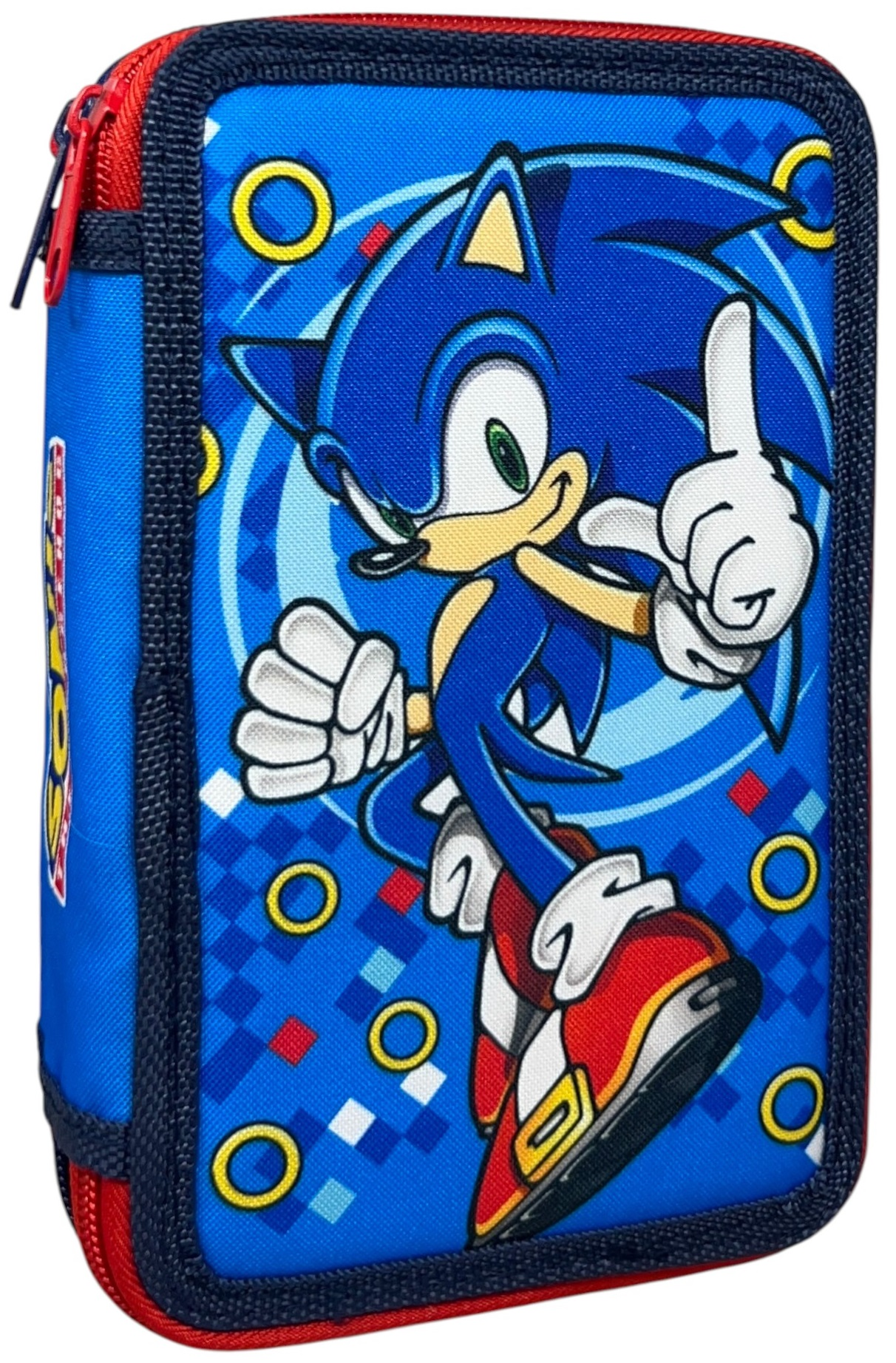 Astuccio Multiscomparto Sonic the Hedgehog 3 Zip per la Scuola Portacolori Giotto - Son36-5337