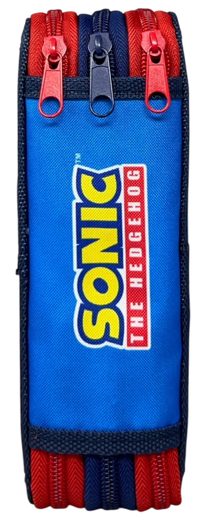 Astuccio Multiscomparto Sonic the Hedgehog 3 Zip per la Scuola Portacolori Giotto - Son36-5337