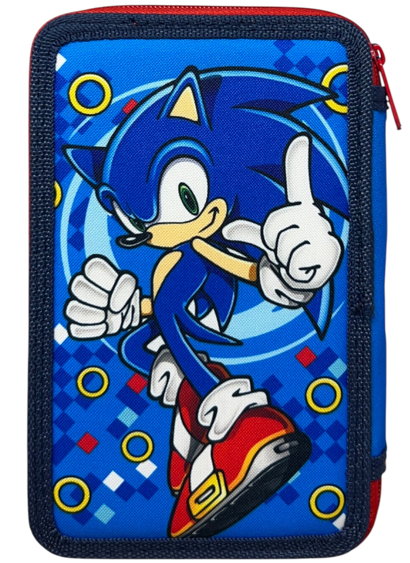 Astuccio Multiscomparto Sonic the Hedgehog 3 Zip per la Scuola Portacolori Giotto - Son36-5337
