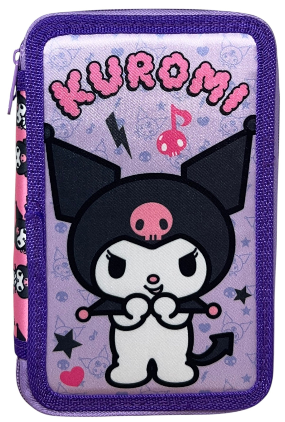Astuccio 3 Zip Scuola Kuromi Multiscomparto Portacolori Giotto - 1004e4251