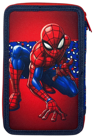 Astuccio Multiscomparto Spiderman MARVEL 3 Zip per la Scuola Portacolori Giotto - 000508613