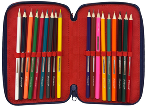 Astuccio Multiscomparto Spiderman MARVEL 3 Zip per la Scuola Portacolori Giotto - 000508613