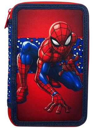 Astuccio Multiscomparto Spiderman MARVEL 3 Zip per la Scuola Portacolori Giotto - 000508613