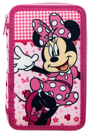 Astuccio Multiscomparto Minnie DISNEY 3 Zip per la Scuola Portacolori Giotto - 000565225