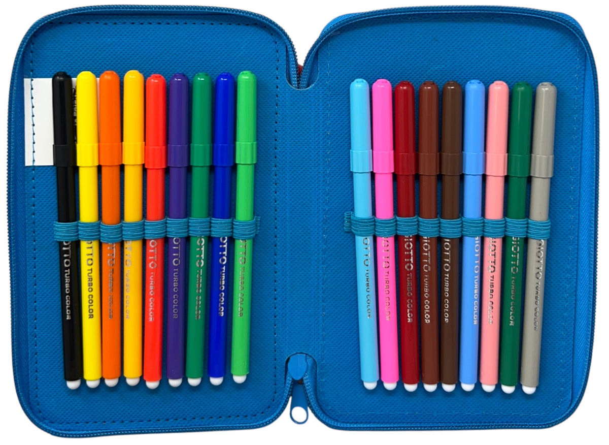 Astuccio 3 Zip Scuola Spidey MARVEL Multiscomparto Portacolori Giotto - 508575