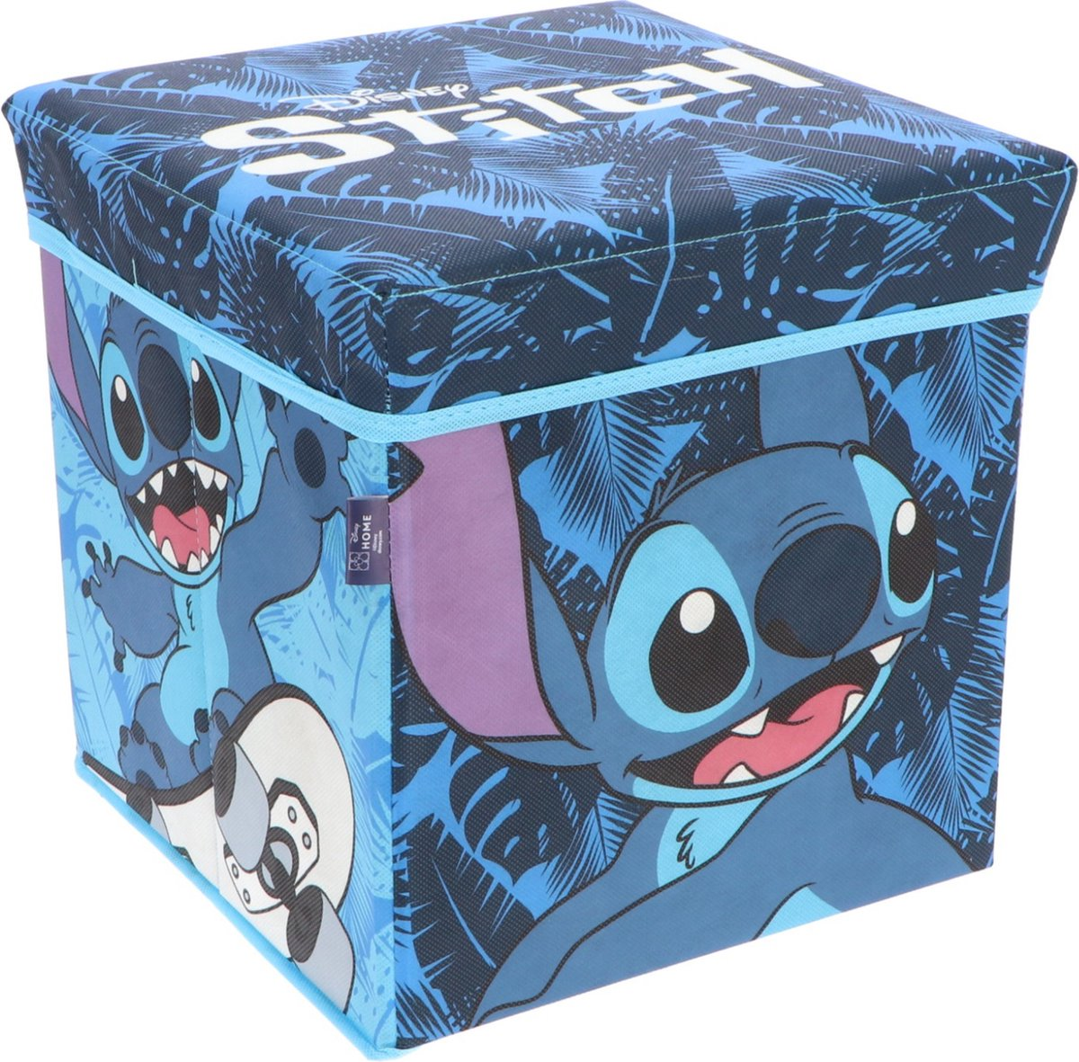 Pouf Contenitore Stitch DISNEY Multifunzione Porta Oggetti per Sedersi 30 CM - Lil24-4306