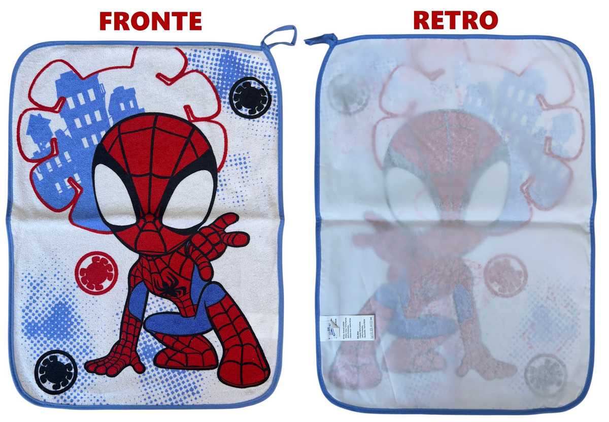 Set Asilo 3 Pezzi Spidey MARVEL Bavetta con Elastico Tovaglietta Sacca - Spm_2