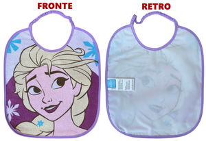 Set Asilo 3 Pezzi Frozen DISNEY Bavetta con Elastico Tovaglietta Sacca - Fro-1