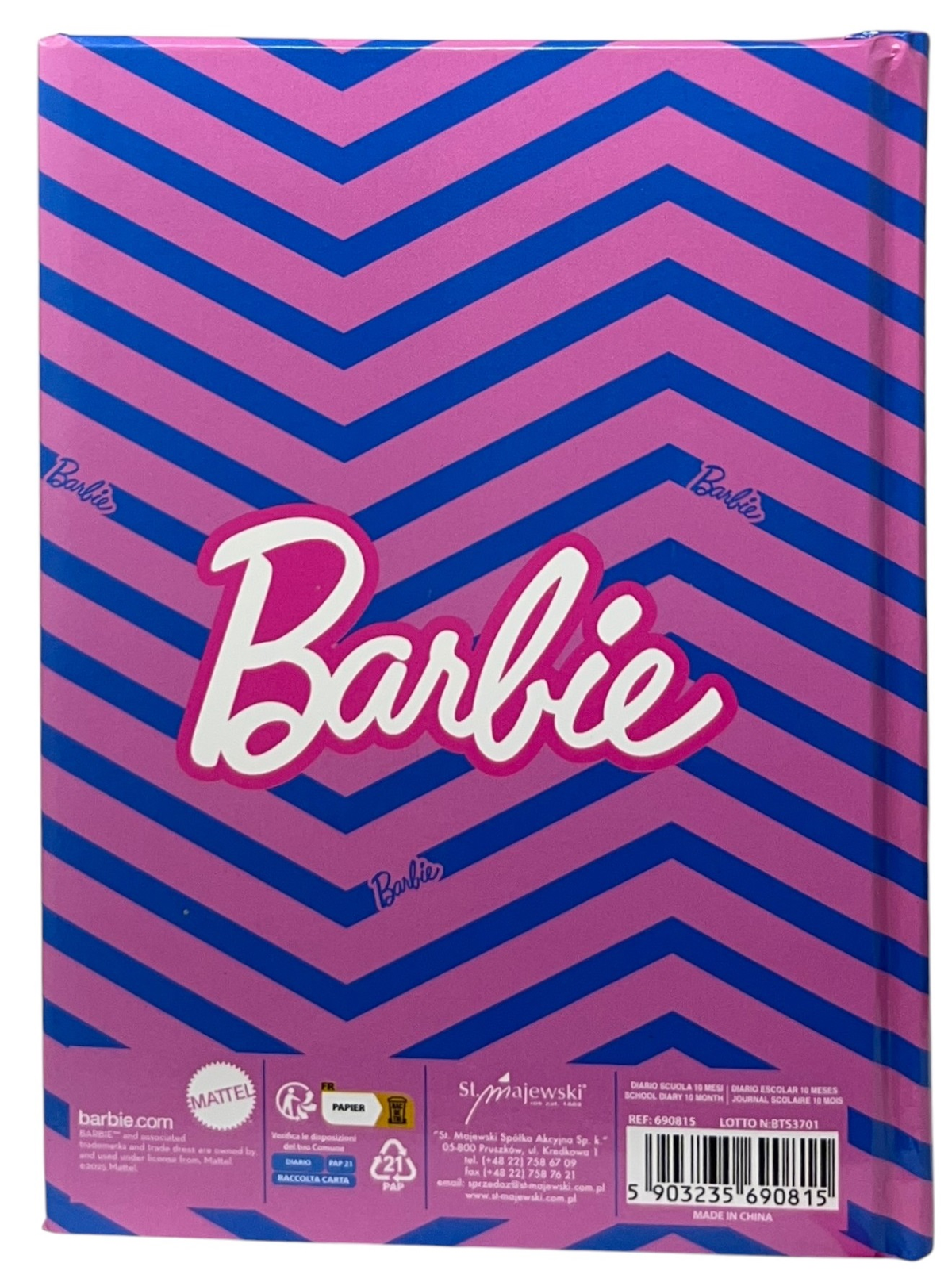 Diario Barbie Agenda 10 Mesi Scuola Elementare Media - 690815