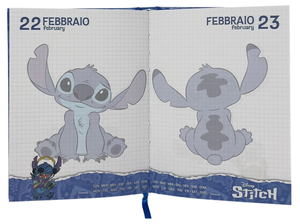 Diario Stitch DISNEY Agenda 10 Mesi Scuola Elementare Media - Lst1200-B