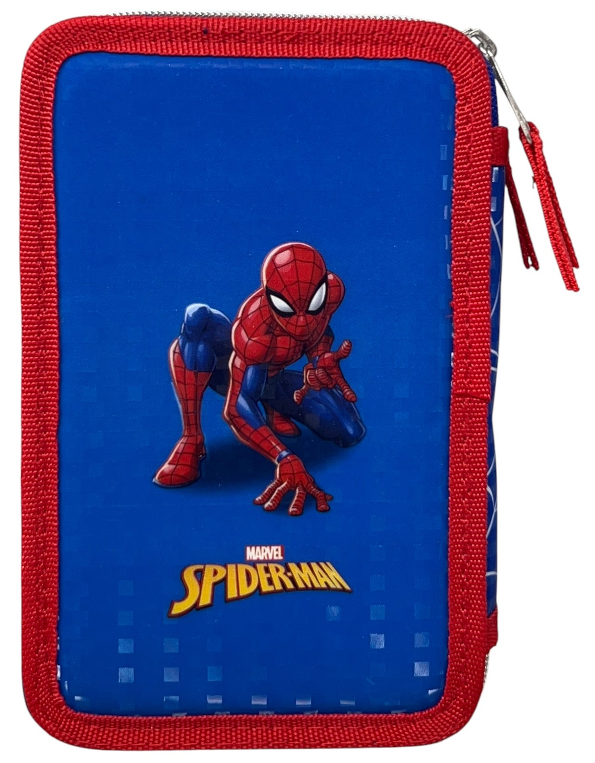Astuccio Scuola Spiderman MARVEL Multiscomparto 3 Zip Penna Papermate Pennarelli Giotto - Sp1192