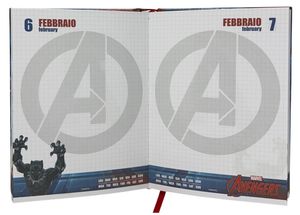 Diario Avengers MARVEL Agenda 10 Mesi Scuola Elementare Media - Av1200