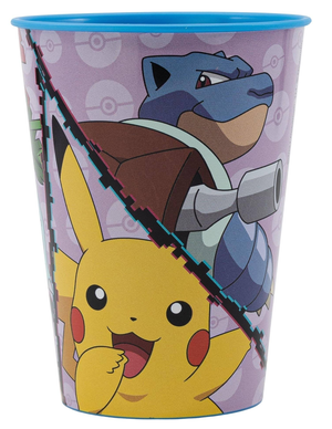 Bicchiere Pokémon Plastica Semirigida Riutilizzabile 260 Ml Bpa Free - St08007
