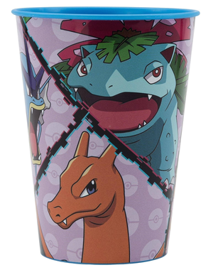Bicchiere Pokémon Plastica Semirigida Riutilizzabile 260 Ml Bpa Free - St08007